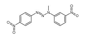 3-methyl-3-(3-nitro-phenyl)-1-(4-nitro-phenyl)-triazene Structure