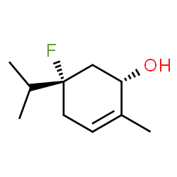 2-Cyclohexen-1-ol,5-fluoro-2-methyl-5-(1-methylethyl)-,(1S,5S)-(9CI) Structure
