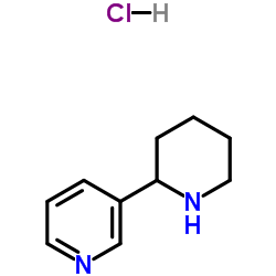 3-(Piperidin-2-yl)pyridine hydrochloride Structure