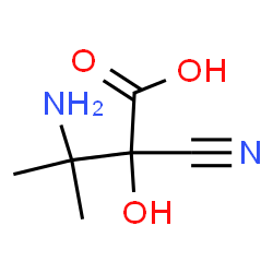 Butanoic acid,3-amino-2-cyano-2-hydroxy-3-methyl- structure