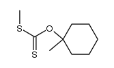 dithiocarbonic acid O-(1-methyl-cyclohexyl ester)-S-methyl ester Structure