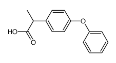 2-(4-苯氧基苯基)丙酸结构式