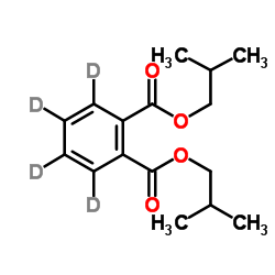 Diisobutyl 1,2-(2H4)benzenedicarboxylate Structure