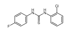 N-(2-chloro-phenyl)-N'-(4-fluoro-phenyl)-thiourea结构式