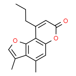 3,4-dimethyl-9-propylfuro[2,3-f]chromen-7-one Structure