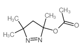 (3,5,5-trimethyl-4H-pyrazol-3-yl) acetate结构式