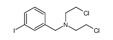 2-chloro-N-(2-chloroethyl)-N-[(3-iodophenyl)methyl]ethanamine结构式