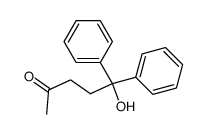 5-hydroxy-5,5-diphenyl-2-pentanone Structure