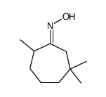 2,6,6-trimethyl-cycloheptanone oxime结构式