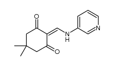 5,5-dimethyl-2-((pyridin-3-ylamino)methylene)cyclohexane-1,3-dione结构式