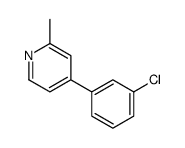 4-(3-chlorophenyl)-2-methylpyridine结构式