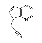 2-pyrrolo[2,3-b]pyridin-1-ylacetonitrile结构式