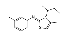 3-butan-2-yl-N-(3,5-dimethylphenyl)-4-methyl-1,3-thiazol-2-imine Structure