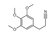3-(3,4,5-Trimethoxyphenyl)propanenitrile结构式