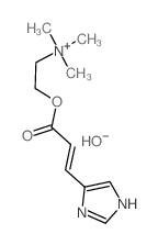 2-[(E)-3-(1H-imidazol-5-yl)prop-2-enoyl]oxyethyl-trimethylazanium,hydroxide Structure