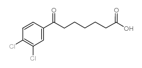 7-(3,4-dichlorophenyl)-7-oxoheptanoic acid structure