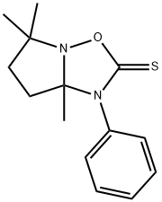 5,6,7,7a-Tetrahydro-5,5,7a-trimethyl-1-phenylpyrrolo[1,2-b][1,2,4]oxadiazole-2(1H)-thione picture