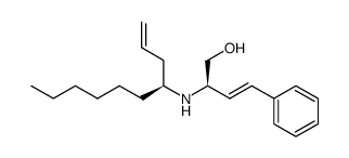 (2R,1'S)-2-(1-hexylbut-3-enylamino)-4-phenylbut-3-en-1-ol Structure