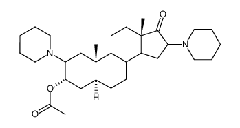 2β,16β-二哌啶-5α-雄甾烷-3α-醇-17-酮3-乙酸酯图片