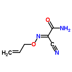 Acetamide,2-cyano-2-[(2-propenyloxy)imino]- (9CI) structure