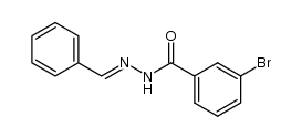 3-bromo-benzoic acid benzylidenehydrazide结构式