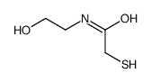 N-(2-hydroxyethyl)-2-sulfanylacetamide结构式