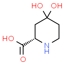 2-Piperidinecarboxylicacid,4,4-dihydroxy-,(2S)-(9CI)结构式