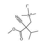 2-cyano-2-(methoxycarbonyl)-N,N,N,3-tetramethylbutan-1-aminium iodide Structure