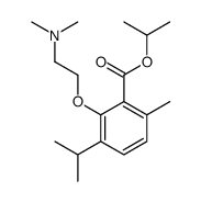 3-[2-(Dimethylamino)ethoxy]-p-cymene-2-carboxylic acid isopropyl ester结构式