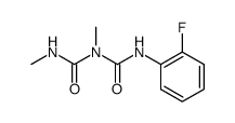 1,3-dimethyl-5-(2-fluorophenyl) biuret Structure