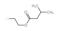Butanoic acid, 3-methyl-, 2-chloroethyl ester structure