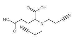 2-(bis(2-cyanoethyl)amino)pentanedioic acid结构式