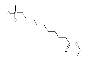 ETHYL 10(METHYLSULFONYL)DECANOATE structure