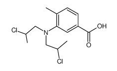 3-[Bis-(2-chloro-propyl)-amino]-4-methyl-benzoic acid Structure