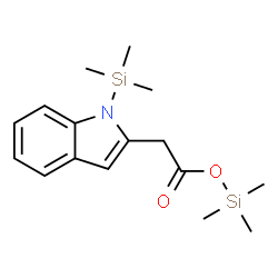 1-(Trimethylsilyl)-1H-indole-2-acetic acid trimethylsilyl ester结构式