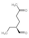 Hexanal, 2-ethyl-5-oxo-, (2S)- (9CI) Structure