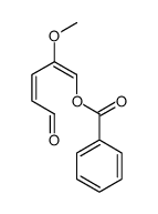 (2-methoxy-5-oxopenta-1,3-dienyl) benzoate结构式