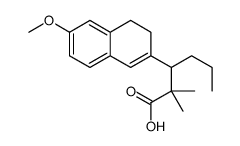 3-(6-methoxy-3,4-dihydronaphthalen-2-yl)-2,2-dimethylhexanoic acid Structure