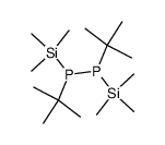 1,2-Di-tert-butyl-1,2-bis(trimethylsilyl)diphosphan Structure