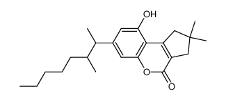 9-hydroxy-7-(3-methyl-2-octyl)-2,2-dimethyl-4-oxo-1,3,3,4 -tetrahydrocyclopenta[c] [1] benzopyran Structure