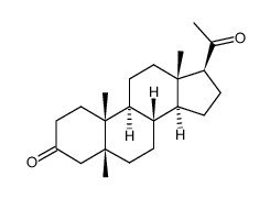 5-methyl-5β-pregnane-3,20-dione结构式