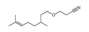 3-[(3,7-dimethyl-6-octenyl)oxy]propiononitrile结构式