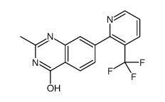 2-METHYL-7-[3-(TRIFLUOROMETHYL)PYRIDIN-2-YL]QUINAZOLIN-4-OL structure