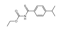 ethyl (4-isopropylphenylcarbonothioyl)carbamate结构式