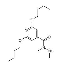 N,N'-Dimethyl-2,6-dibutoxyisonicotinic hydrazide结构式
