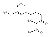 6-(3-methoxyphenyl)-2-methylsulfinyl-hexan-3-one结构式