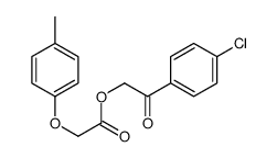 [2-(4-chlorophenyl)-2-oxoethyl] 2-(4-methylphenoxy)acetate结构式