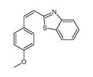 2-[2-(4-methoxyphenyl)ethenyl]-1,3-benzothiazole结构式