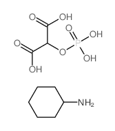 cyclohexanamine,2-phosphonooxypropanedioic acid结构式