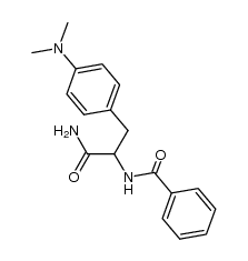 DL-N-Benzoyl-η-p-dimethyl-amino-phenyl-alanin-amid Structure